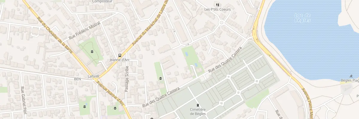 Plan du 38 Rue des Quatre Castera à Bègles