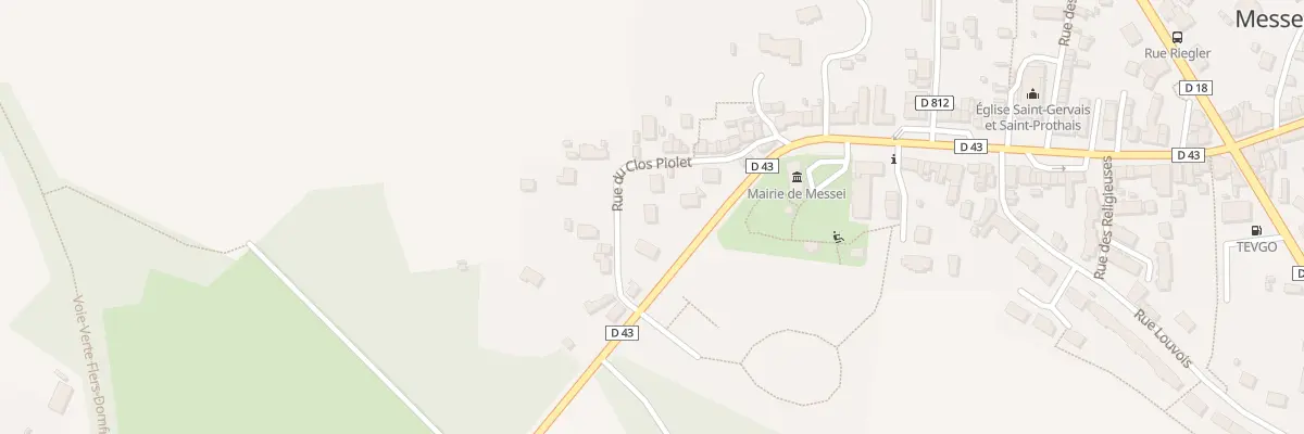 Plan du 7 Rue du Clos Piolet à Messei