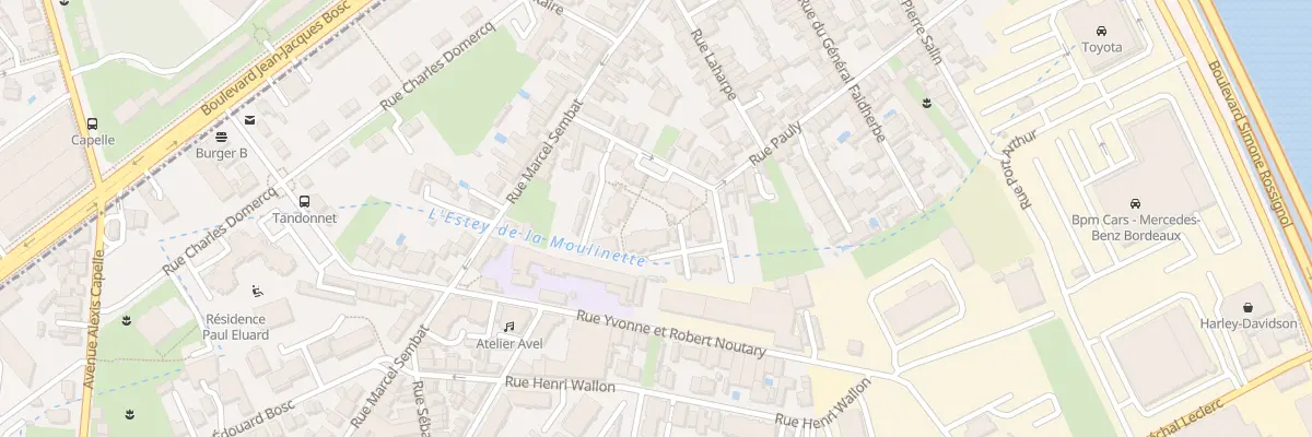 Plan du 76 Rue Pauly à Bègles