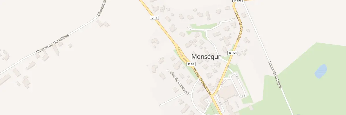 Plan du 5003F All de Loustaou à Monségur