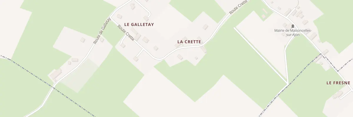 Plan du 6 Rte Crette à Maisoncelles-sur-Ajon