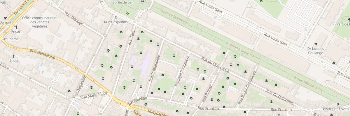 Plan du 38 Rue du Quinconce à Angers