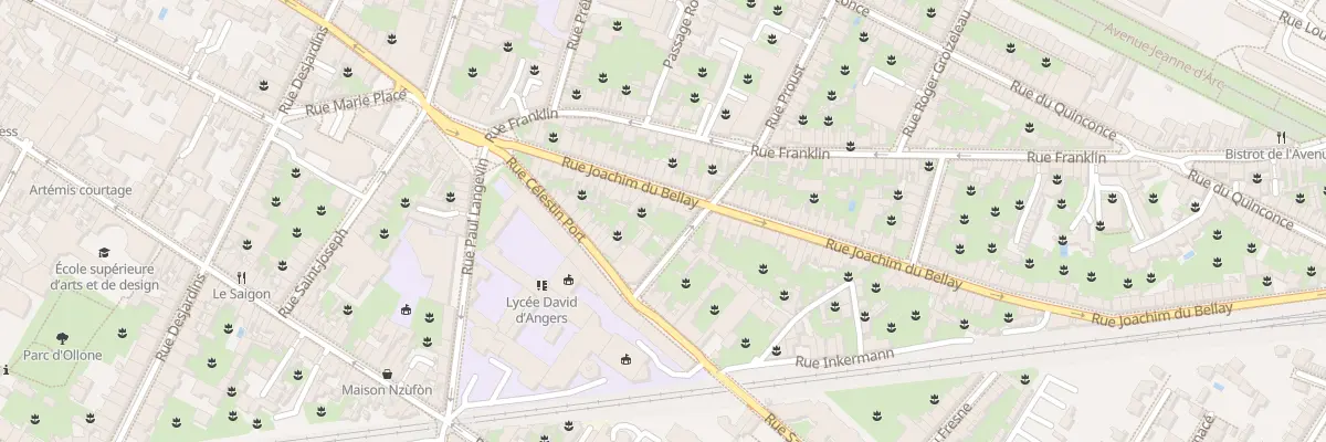 Plan du 24 Rue Joachim du Bellay à Angers