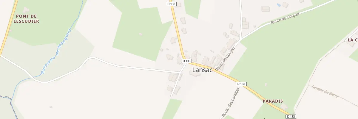 Plan du 53 Le Bourg à Lansac