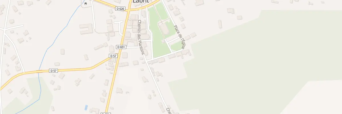 Plan du 189 Pl de l’Eglise à Labrit