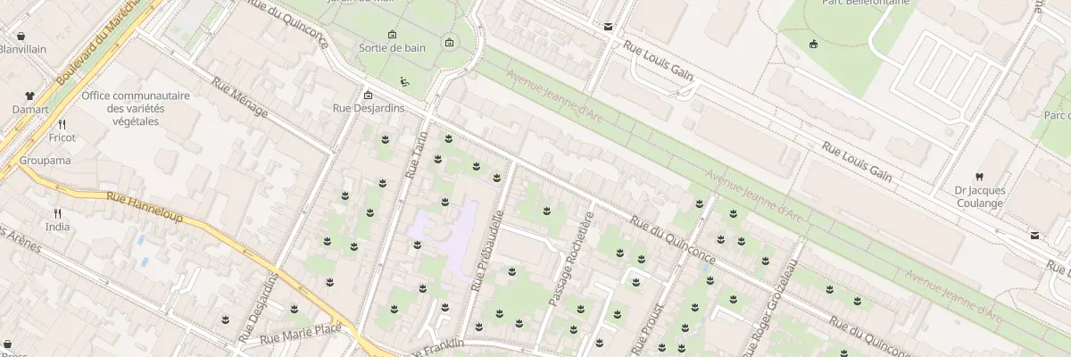 Plan du 32 Rue du Quinconce à Angers