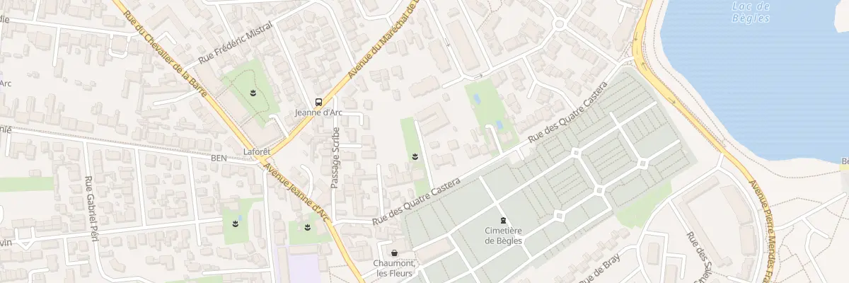 Plan du 26 Rue des Quatre Castera à Bègles