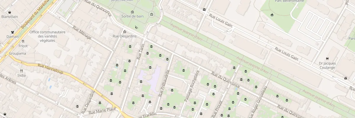 Plan du 30 Rue du Quinconce à Angers