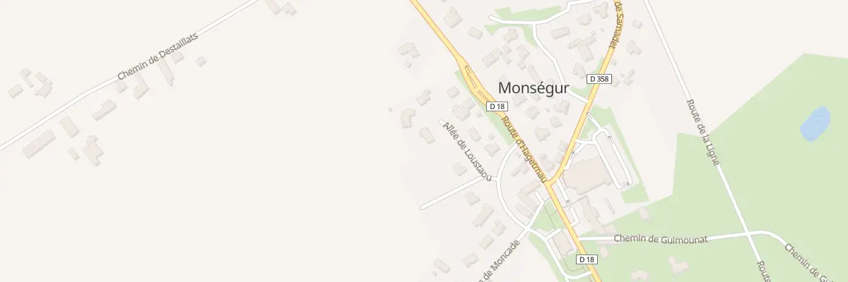 Plan du 5004F All de Loustaou à Monségur
