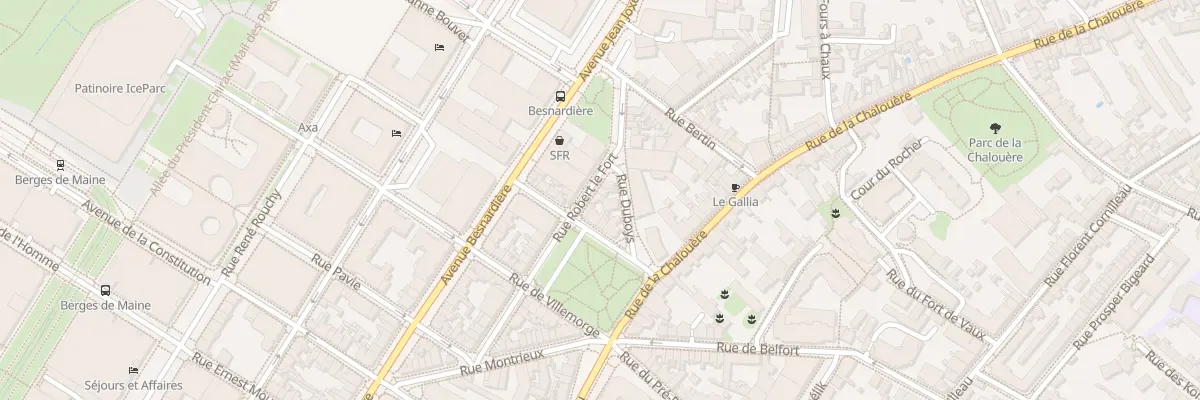 Plan du 3 Rue Robert Lefort à Angers