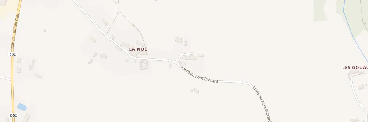 Plan du 498 Rue du Pont Brocard à Champsecret