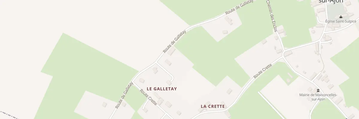 Plan du 45 Rte de Galletay à Maisoncelles-sur-Ajon