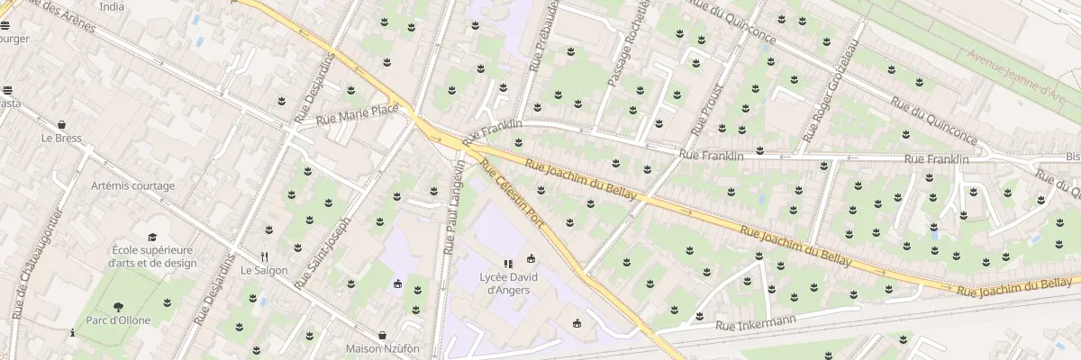 Plan du 10 Rue Joachim du Bellay à Angers