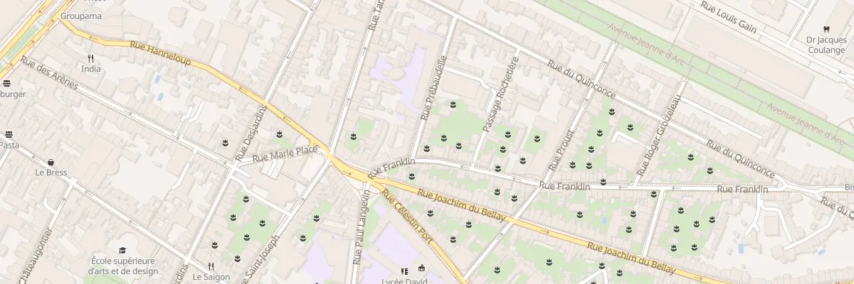Plan du 37 Rue Prébaudelle à Angers