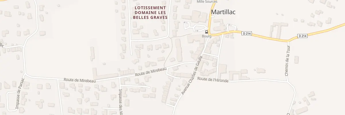 Plan du 7 Rte de Mirebeau à Martillac