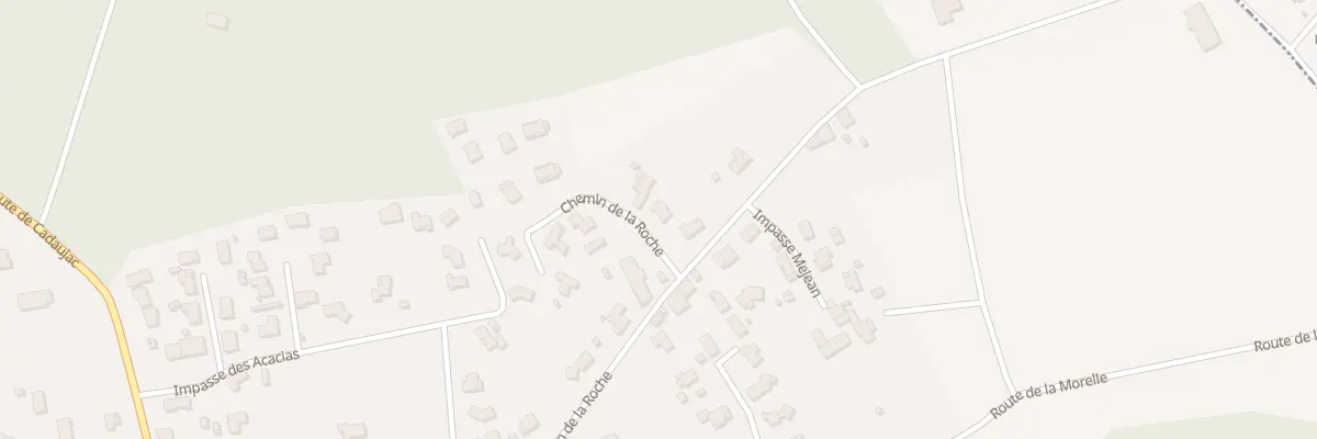 Plan du 20C Che la Roche à Martillac