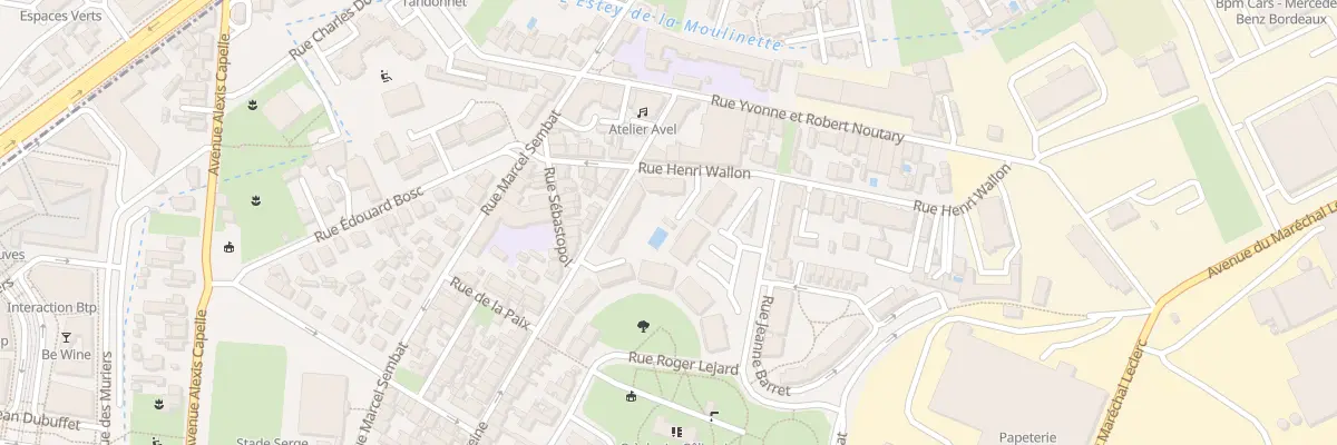 Plan du 34 Rue André Mureine à Bègles