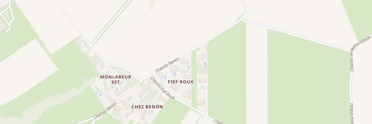 Plan du 44 Che Benon à Chaniers