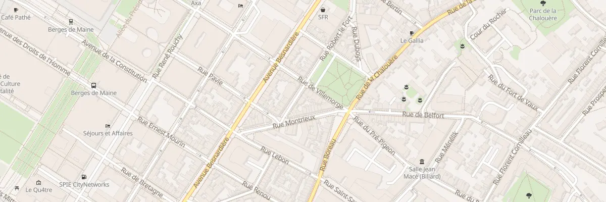 Plan du 9 Rue Robert Lefort à Angers