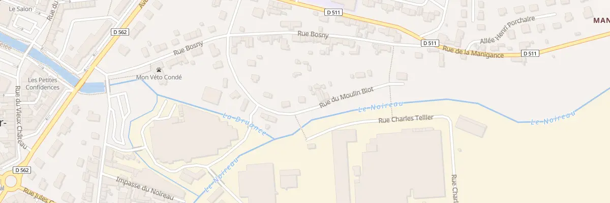 Plan du 11 Rue du Moulin Biot - Conde à Condé-en-Normandie