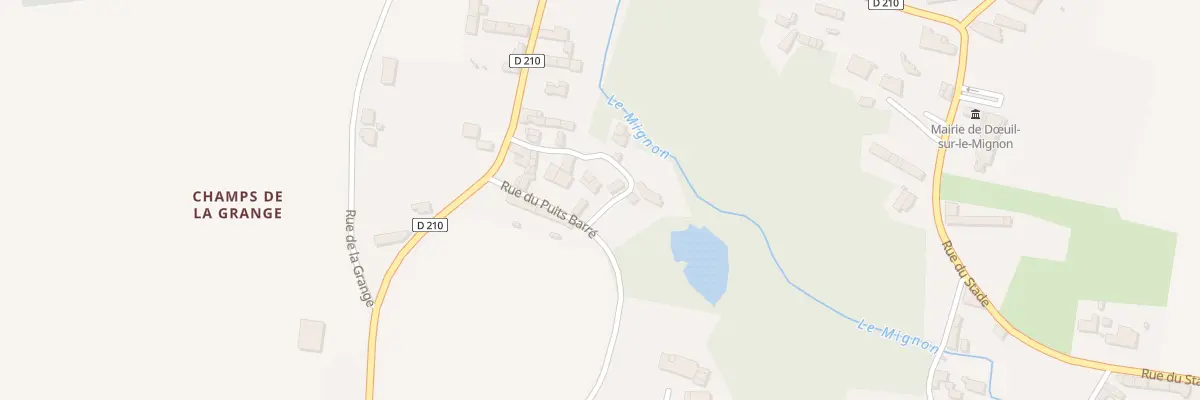 Plan du 8 Rue des Viviers à Dœuil-sur-le-Mignon