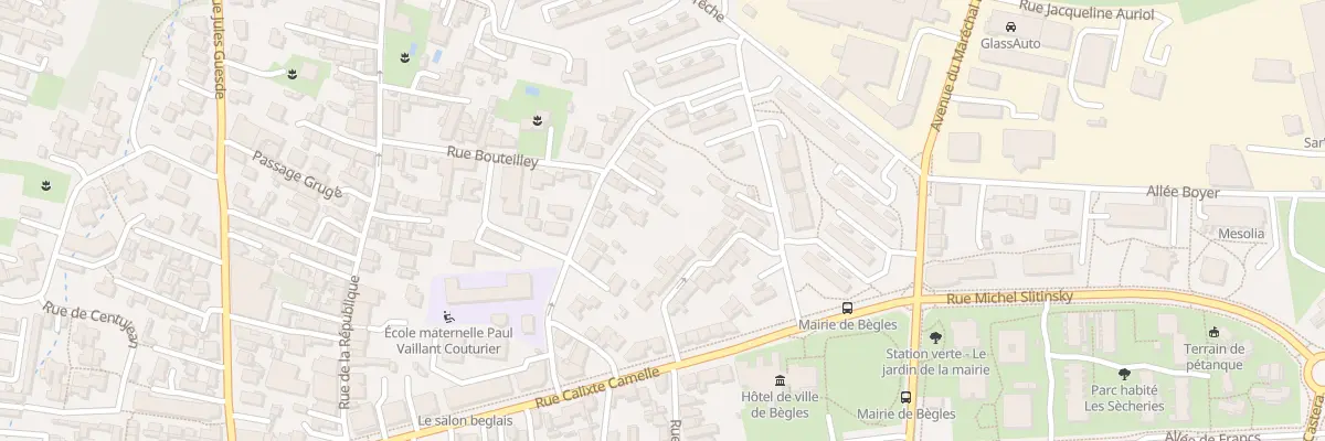 Plan du 23B Rue Paul V Couturier à Bègles