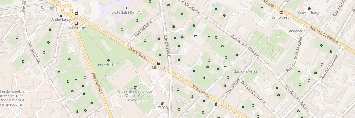 Plan du 37 Rue Michelet à Angers