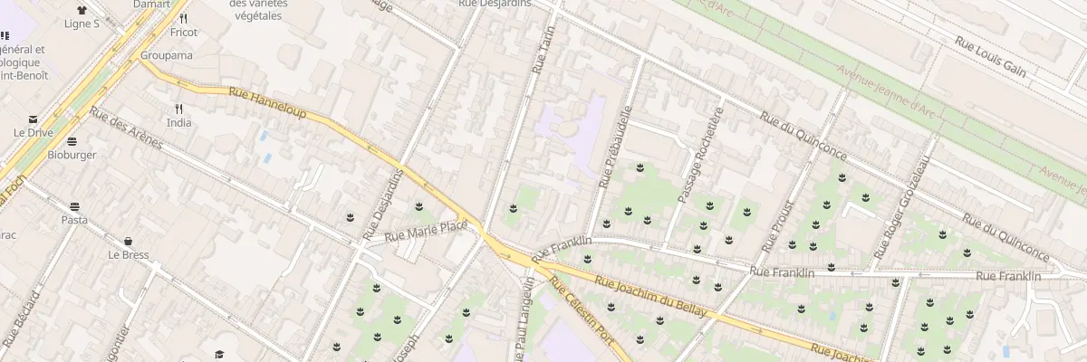 Plan du 37 Rue Tarin à Angers