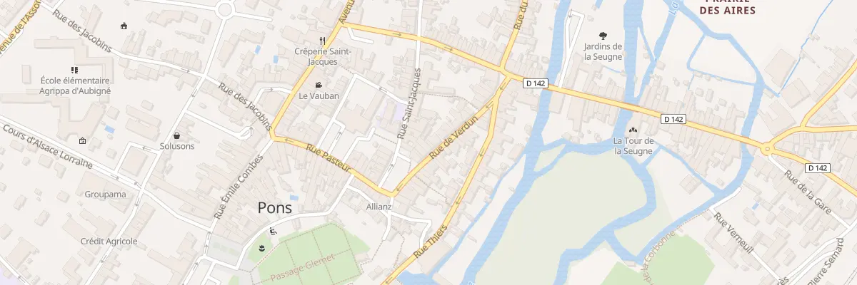 Plan du 11 Rue de Verdun à Pons