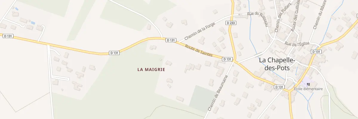 Plan du 15 Rte de Saintes à La Chapelle-des-Pots