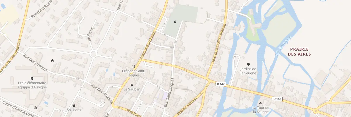 Plan du 2 Rue de la Vieille Eglise à Pons