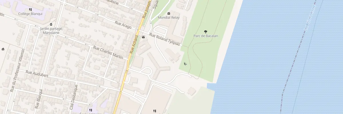 Plan du 2 Rue Joseph Brunet à Bordeaux