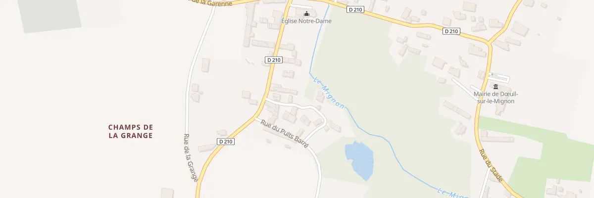 Plan du 3 Rue des Viviers à Dœuil-sur-le-Mignon