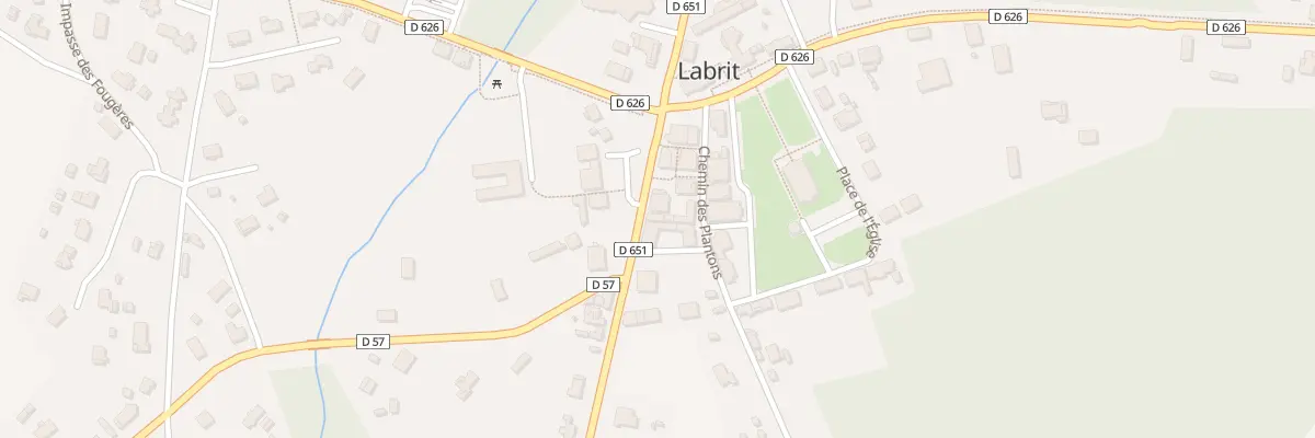 Plan du 79 Rte de Mont-de-Marsan à Labrit