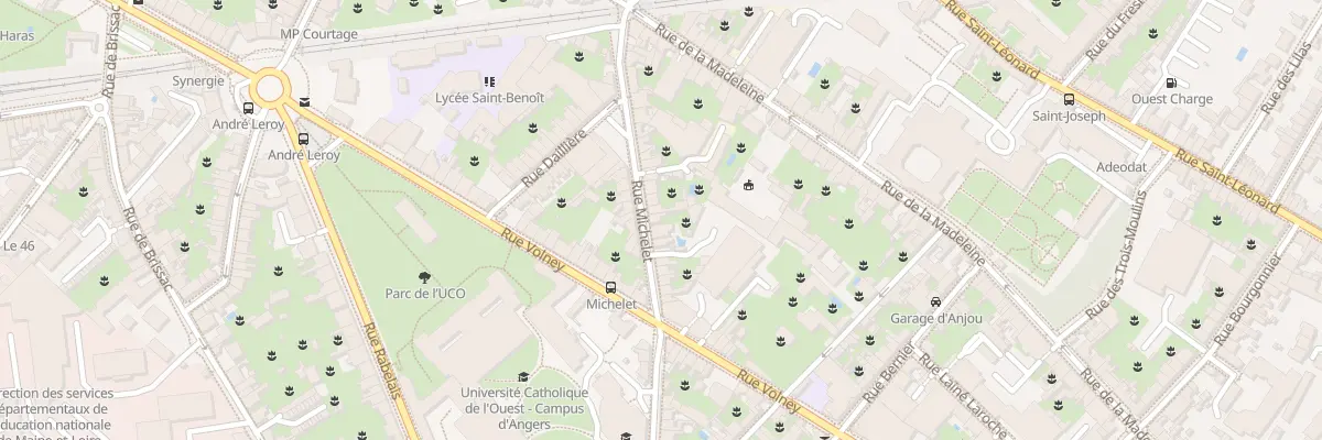 Plan du 27 Rue Michelet à Angers