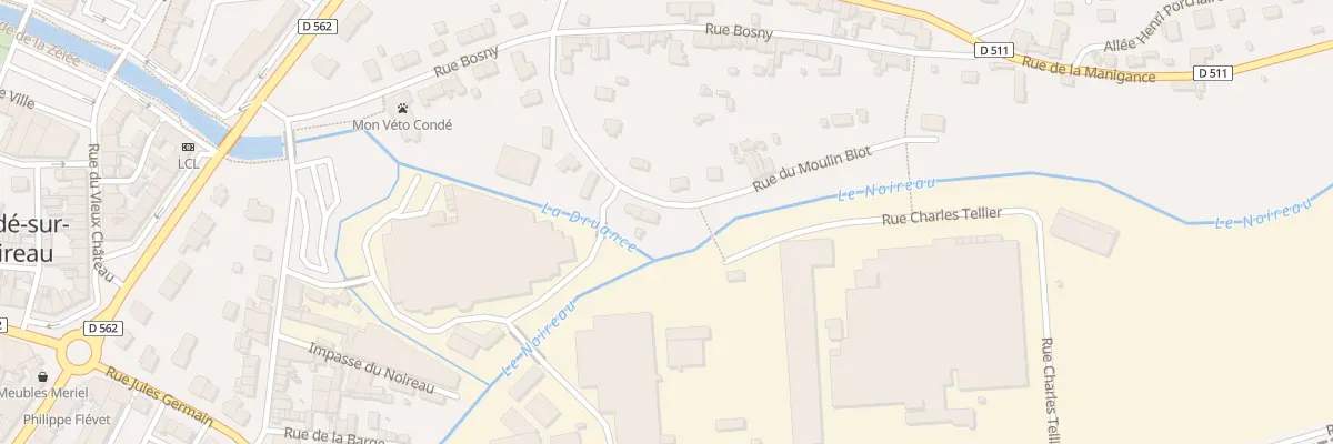 Plan du 14 Rue du Moulin Biot - Conde à Condé-en-Normandie
