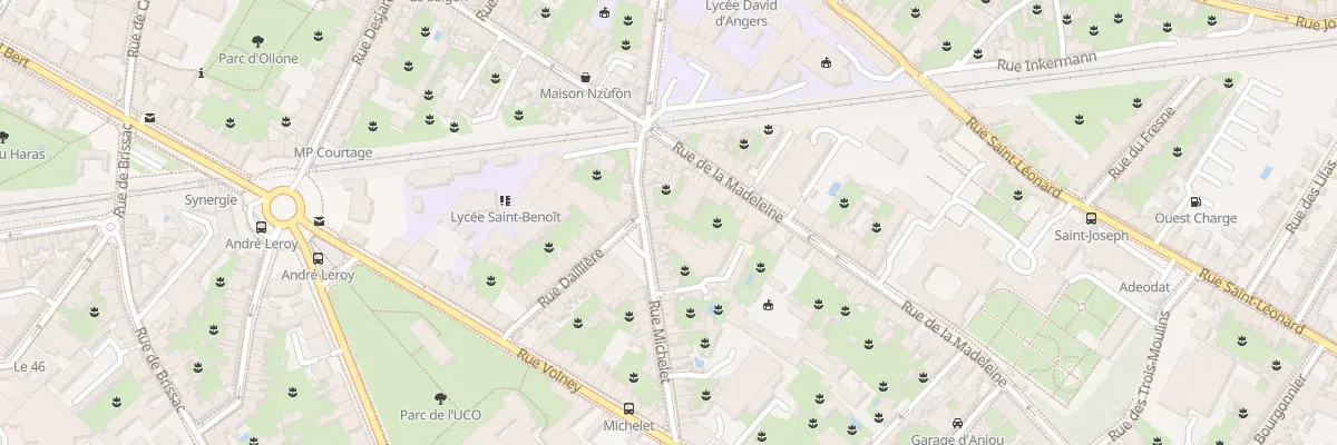 Plan du 7 Rue Michelet à Angers