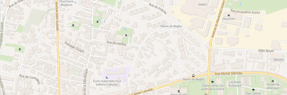 Plan du 27 Rue Paul V Couturier à Bègles