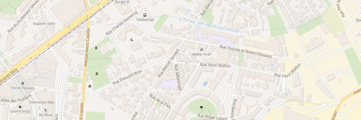 Plan du 4 Rue Sébastopol à Bègles