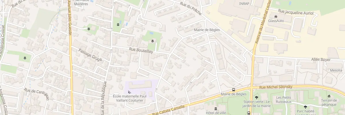 Plan du 23 Rue Paul V Couturier à Bègles