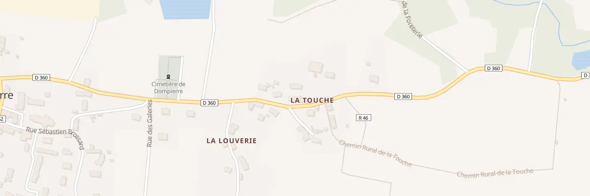 Plan du 147 Rte de la Coulonche à Dompierre