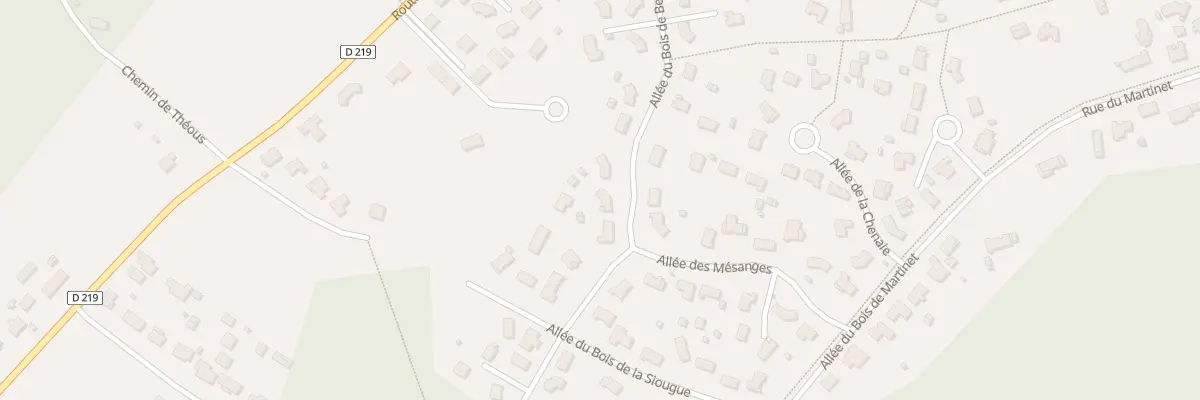 Plan du 18 All Le Bois de la Siougue à Cabanac-et-Villagrains