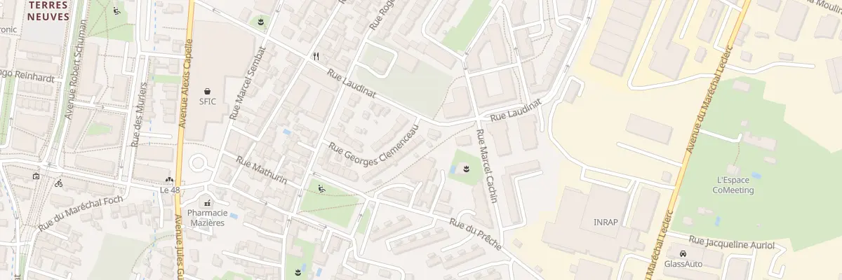 Plan du 15 Rue Georges Clémenceau à Bègles