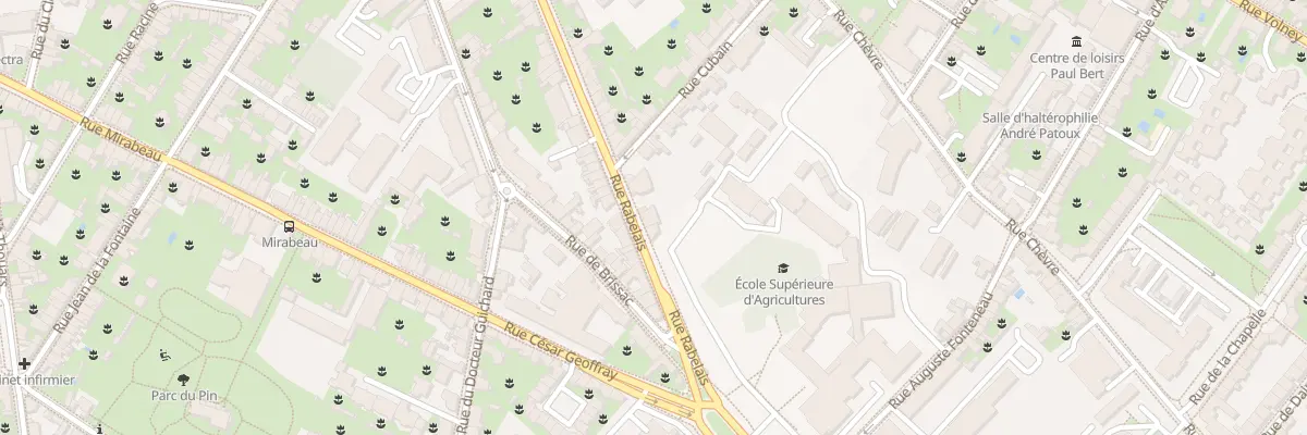 Plan du 29 Rue Rabelais à Angers
