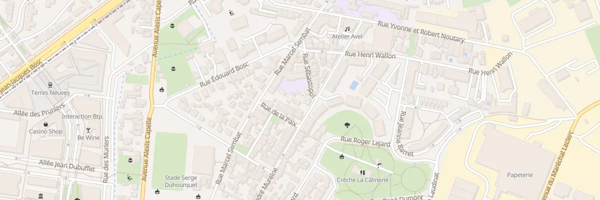 Plan du 39 Rue André Mureine à Bègles