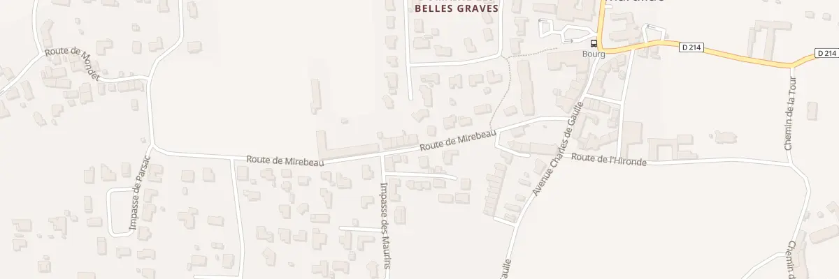 Plan du 21 Rte de Mirebeau à Martillac