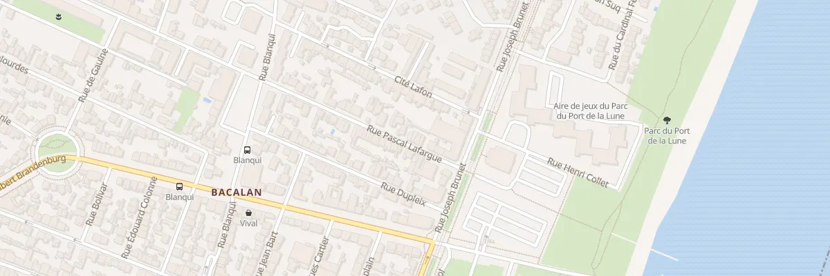 Plan du 9 Rue Pascal Lafargue à Bordeaux