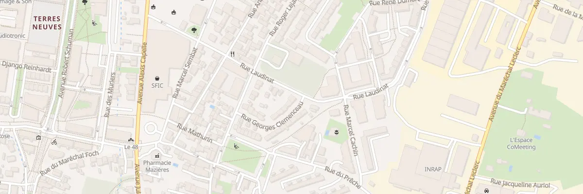 Plan du 18 Rue Georges Clémenceau à Bègles