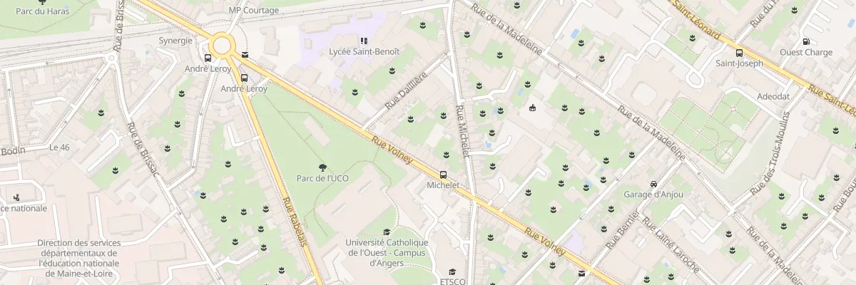 Plan du 27 Rue Volney à Angers