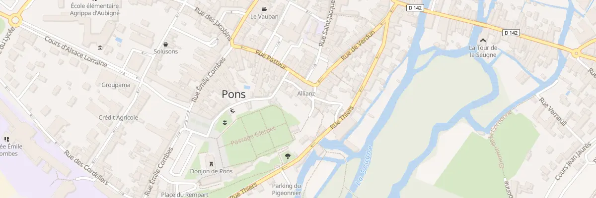 Plan du 12 Rue du Robinet à Pons